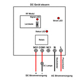 AC 220V/230V Eingang Relaisausgang Fernschalter aktiviert durch DC strom (Modell 0023013)