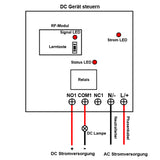 AC 220V/230V Eingang Relaisausgang Fernschalter aktiviert durch DC strom (Modell 0023013)