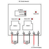 AC 230V 30A Ausgang Fernbedienungsschalter für Eins-Kontroll-Vier Sender und Empfänger (Modell 0020756)