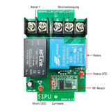 AC 30A Hochleistung Ausgang Funkempfänger und Sender Ausgelöst durch Trockenkontakt (Modell 0023011)