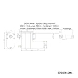 5000N 700MM-1000MM Hub Linearantrieb Elektrisch mit Fernbedienung