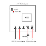 DC 5-12V Drahtlose Fernbedienung Klein Empfänger mit 5A Relaisausgang (Modell 0020646)
