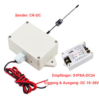 DC 8~15V / 15~26V Eingang & Ausgang Funkschalter Ausgelöst durch DC Strom (Modell 0023006)