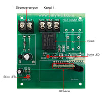 DC 9V/12V/24V Funk Sender Empfänger Set Ausgelöst durch Gleichstrom (Modell 0023012)