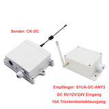 DC 9V/12V/24V Funk Sender Empfänger Set Ausgelöst durch Gleichstrom