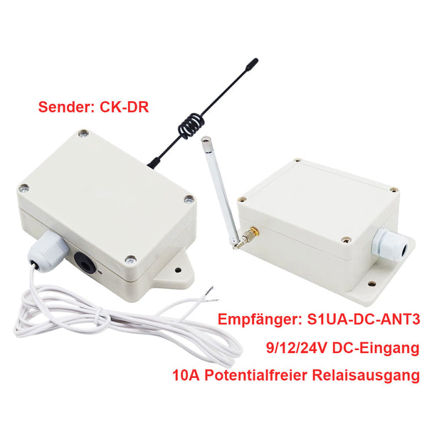 DC Eingang 10A Relaisausgang Funkschalter Trockenkontakt Signal Ausgelöst