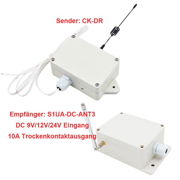 DC Eingang 10A Relaisausgang Funkschalter Trockenkontakt Signal Ausgelöst