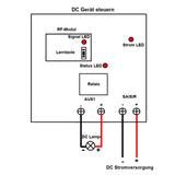 DC-Stromversorgung Fernschalter mit 6 Wege Sender und 6 Empfänger (Modell 0020493)