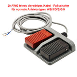 Doppel-Fußpedalschalter mit Momentan modus für DC Motor & Linearantrieb