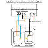 Doppelter Momentan-Fußschalter mit Schließerkontakt für Linearantrieb / DC Motor (Modell 0044200)