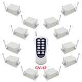 Eine-Steuerung-Zwölf drahtlose AC 110V 220V RF-Relaisschalter