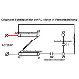 Fernbedienungsset für Einphasigen Asynchronen Doppelkondensator Wechselstrommotor (Modell 0020805)