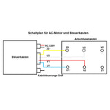 Fernbedienungsset für Einphasigen Asynchronen Doppelkondensator Wechselstrommotor (Modell 0020805)
