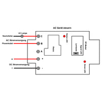 Fernschalter DC 30A Relaisausgang - aktiviert durch Potentialfreie Kontakt (Modell 0023010)