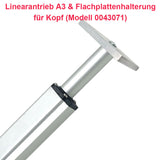 Linearantrieb mit einstellbarem Hub/Elektrozylinder 2000N Schub 150MM Hub (Modell 0041692)