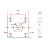 Fester Kopfemontage Flache Platten Halterung für Linearantrieb B