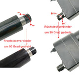 Option 90°-Drehung für Front- und Rücksteckverbinder des Linearantriebs C