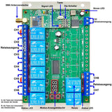 5km 8-Kanal 10A 9~28V DC Funk Relais Empfänger – Potentialfreier Ausgang für Innenbereich