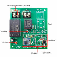 1-Kanal 10A Funk Sender Empfänger Set 230V AC – 5000M Fernbedienung Reichweite für AC-Geräten