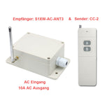 Funk Sender Empfänger Set AC 230V mit 5000M Fernbedienung Reichweite