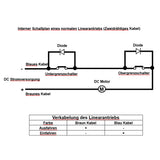 1000MM Hub 2000N Hubverstellung Linearantrieb/Elektrozylinder Mit NC Reedschalter (Modell 0041735)