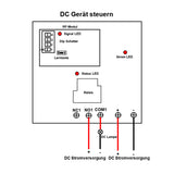 1-Kanal 30A DC LORA Empfänger mit 5000m Reichweite und Potentialfreies Relais