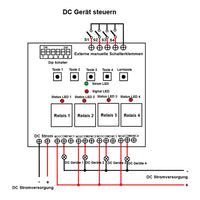 Master Slave Sync Modul mit 4-Kanal Relaisausgang – 5000m Hohe Reichweite und Bidirektionaler Sender Empfänger zur Ferne Geräte-Synchronisation