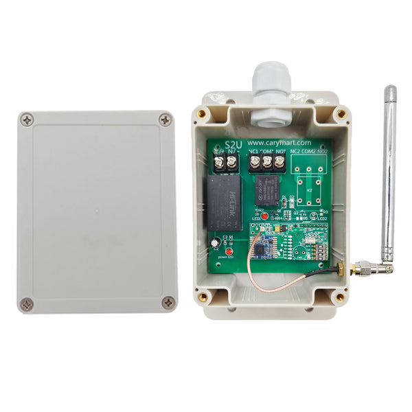 1-Kanal 10A 220V/230V Relaisempfänger mit 5KM Reichweite und IP65 Schutz