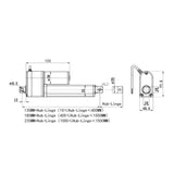 Schieberegler Set Mit Schiebepotentiometer Für 12V 24V 600MM-900MM Linearantrieb Elektrozylinder A2