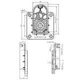 Feste Flache Basis für Elektrischer Linearantrieb/Elektrozylinder A (Modell 0043070)