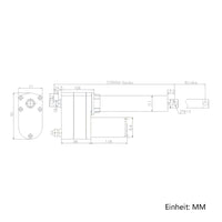 Zwei 5000N 700MM-1000MM Hub Schwerlast Linearantrieb Synchronisieren Steuerung