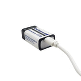 6F22 Typ 9V 650mAh USB Wiederaufladbare Lithiumbatterie (Modell 0010201)