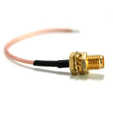SMA Female Panel Einbaubuchse Stecker Mit versilbertem Kabel für externe Antenne (Modell 0020920)