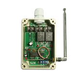 2 Kanäle 100W 6V 9V 12V 24V Gleichstromausgang Funk Empfänger mit Magnetischer Antenne - 4 Kontrollmodi (Modell 0020346)