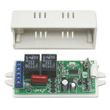2-Kanal AC 220V Funk Schalter - Funksender & Funkempfänger mit Selbstsichernd Kontrolle Modus (Modell 0020024)