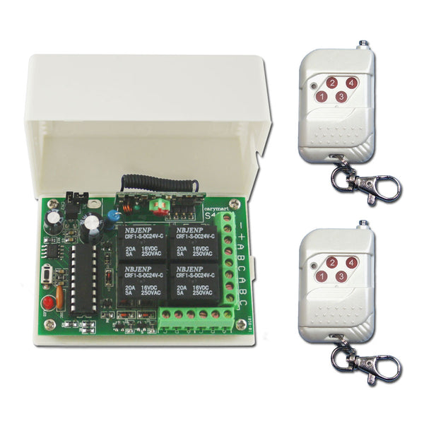100M 4CH NO/NC Trockenkontakt-Funkfernschalter zur Steuerung von vier Geräten (Modell 0020034)