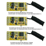 Normalerweise geschlossen / Normalerweise geöffnet DC4~12V 1 Kanal Funk Mini Empfänger (Modell 0020640)