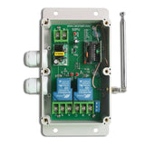Drahtloses 30A AC Fernbedienungs-RF-Empfänger Sender System mit Großer Reichweitemit 2 Potentialfreie Kontakt Ausgang (Modell 0020341)