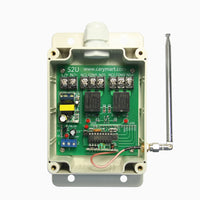 500M AC 110V 220V HF-Funkempfänger mit 2 Potentialfreie Kontakt Relaisausgängen (Modell 0020355)