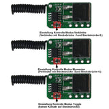 1 Set Mini Kit Funkkontroller/ Sender & Empfaenger Kanal 1 DC6~36V Funk Fernbedienung Empfaengermodule (Modell 0020642)