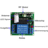 1 Kanal 50M Funk Momentan Modus Funk DC Fernkontrollsystem (Modell 0020065)