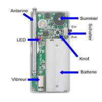 1000M RF Funk Vibrator & Piepser mit drei Modus, Sender & Empfänger (1 Sender & 2 Empfänger) (Modell 0020170)