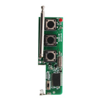 3 Knöpfe Funk RF Fernkontroller/Sender mit Wandklebriger Stütze (Modell 0021057)