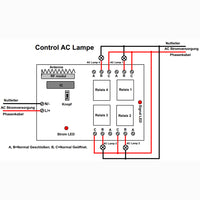 Eine-Steuerung-Drei Drahtlose AC Trockenkontakt Fernbedienungssysteme Mit 1 Sender und 3 Empfänger (Modell 0020405)