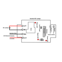 220V 240V Eingang Ausgang Hochleistung Funk-Fernbedienung Schalter System (Modell 0020439)