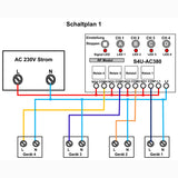 AC380V 4 Kanäle Steuerung Funkfernbedienung Motor Pumpe MotorleistungDrei-Phasen-Tauchpumpe industrie Kondensatormotor (Modell 0020700)