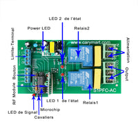 hohe Leistung Fernbediennung Empfaenger Kanal 1 mit Magnetic Saugnapf Antenne Kontroll reversible Motor Industrie (Modell 0020132)