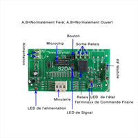1 Kanal DC Funk Empfänger funkfernsteuerung industrie Zetiverzögerter Funktion funkschaltsysteme funkmodul wasserfest (Modell 0020351)