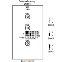 3-Taste 50M Funk Fernbedienung / Handsender Wasserdicht (Modell 0021094)