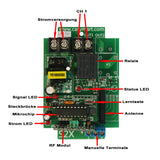 1 Kanal AC 100-240V Funk Empfänger / Controller Baugruppe - für Eins zu Viele Serie (Modell 0020457)